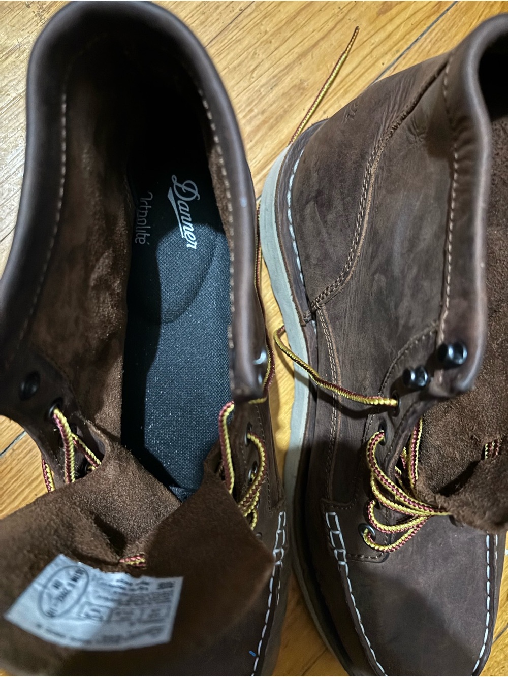 🇺🇸Danner Brown Leather Moc-Toe work boot (no steel toe) Boots made in the USA🇺🇸 - Picture 4 of 6